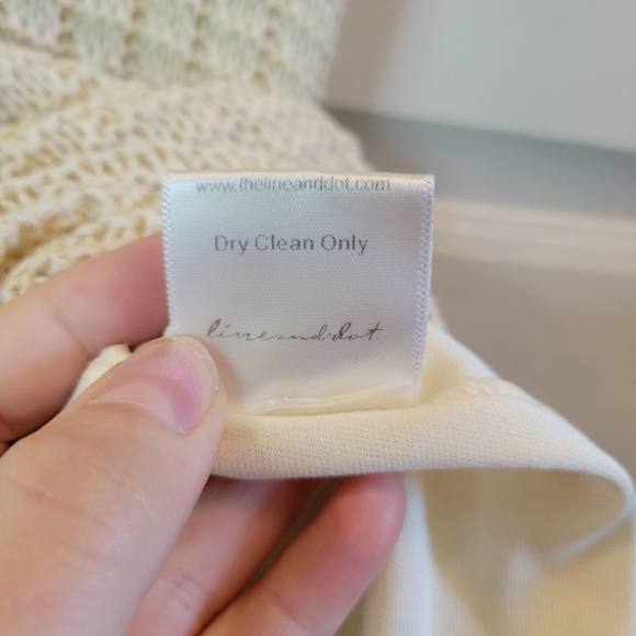 Revolve Line & Dot Cream Crochet Knit Sleeveless Midi Dress - Picture 11 of 11